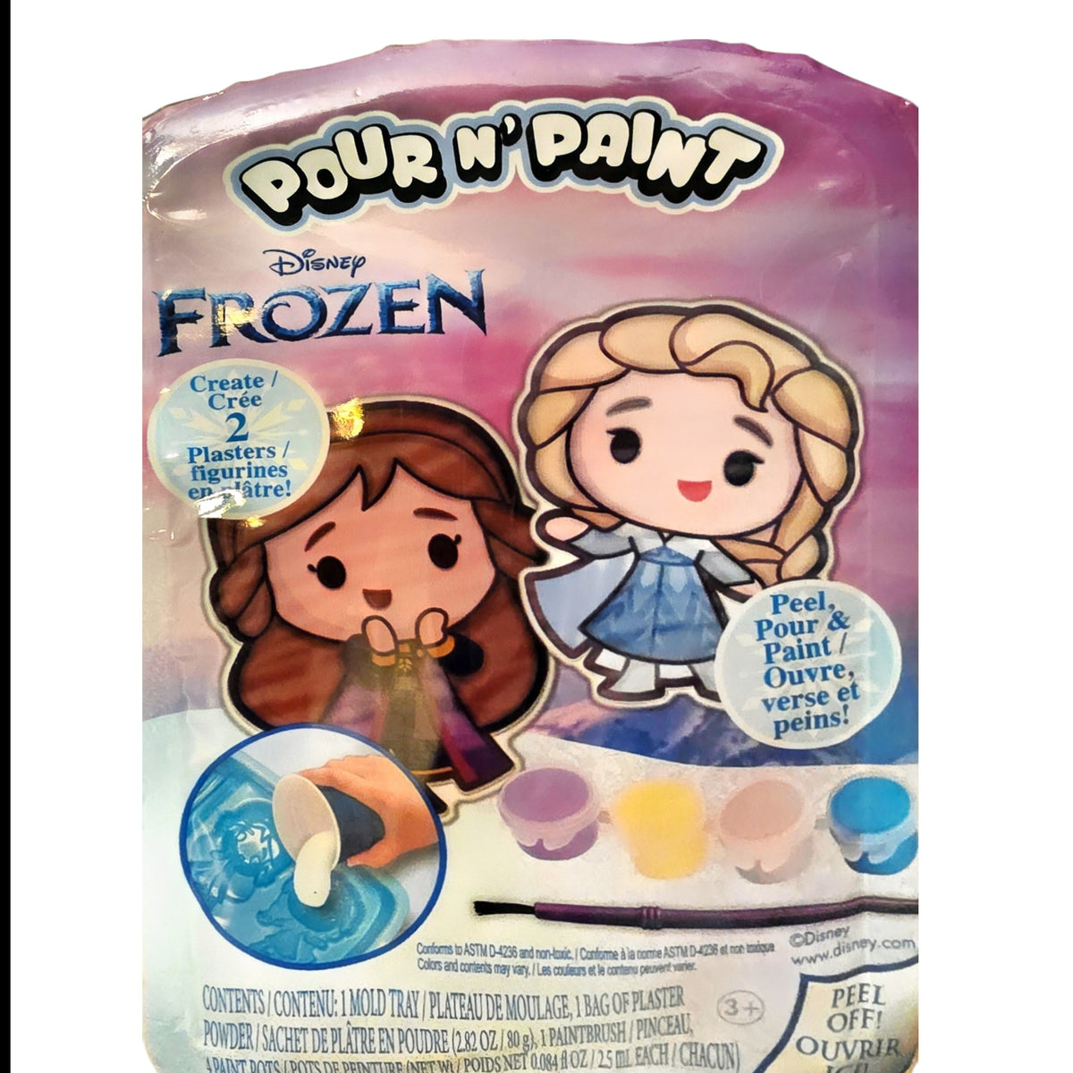 Frozen Anna and Elsa Pour and Paint